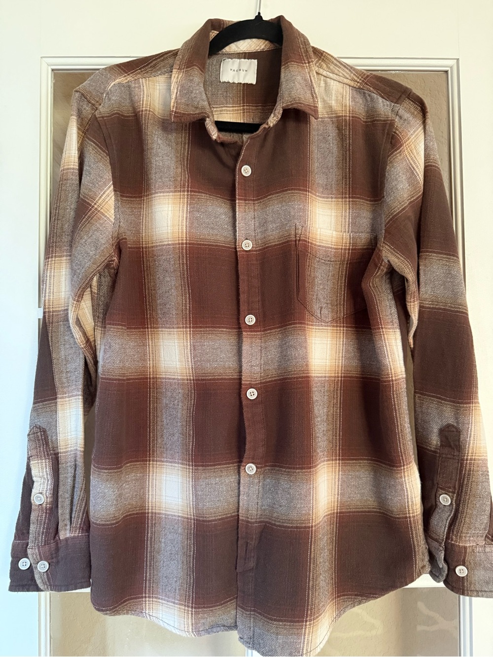 PacSun Plaid Button-Down Flannel Shirt